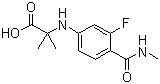 N-[3-氟-4-[(甲基氨基)羰基]苯基]-2-甲基丙氨酸
