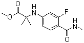 N-[3-氟-4-[(甲基氨基)羰基]苯基]-2-甲基丙氨酸甲酯
